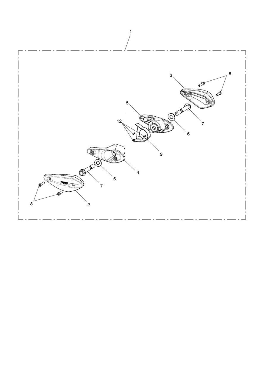 Frame Protector Kit exploded diagram