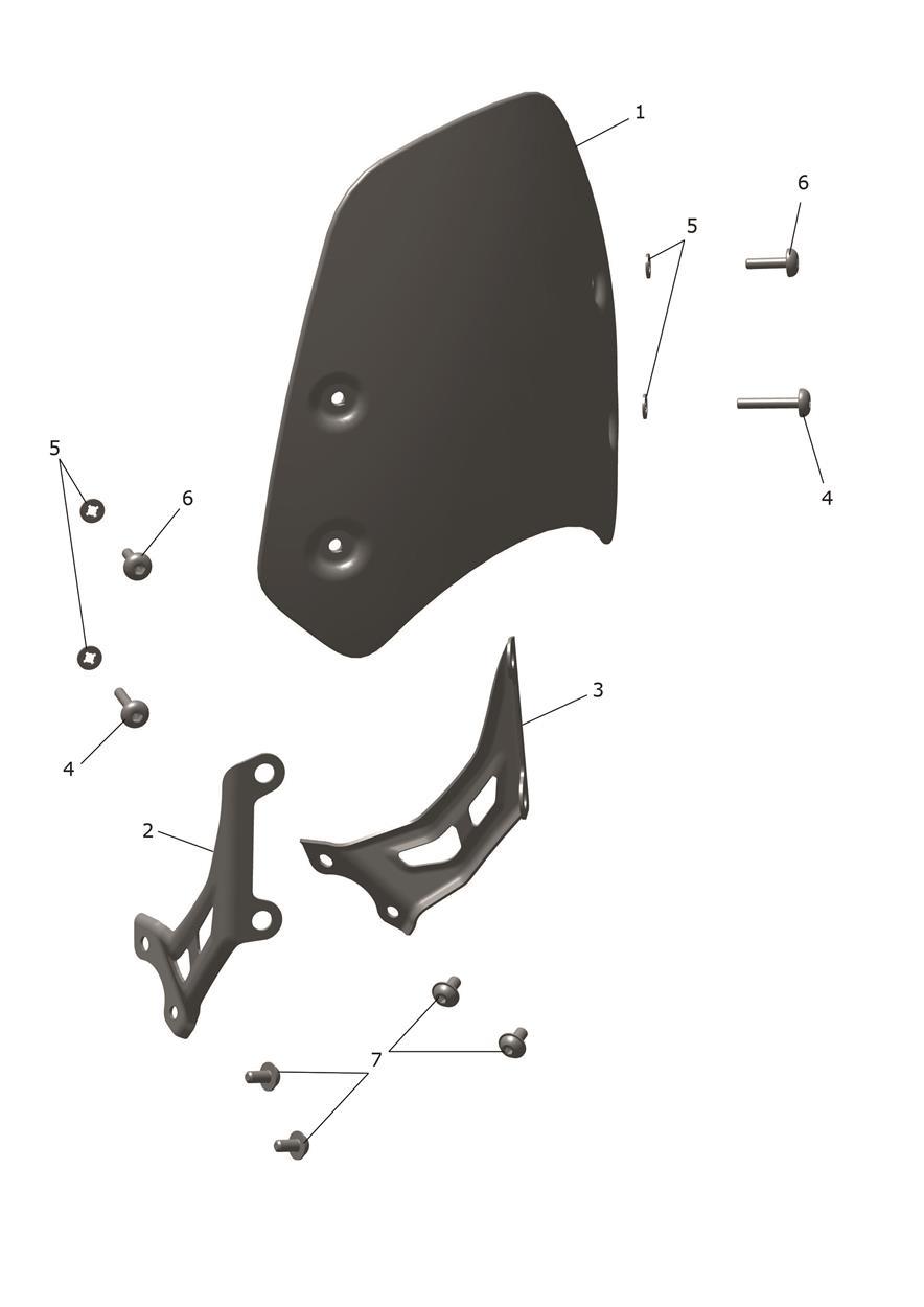 Flyscreen exploded diagram