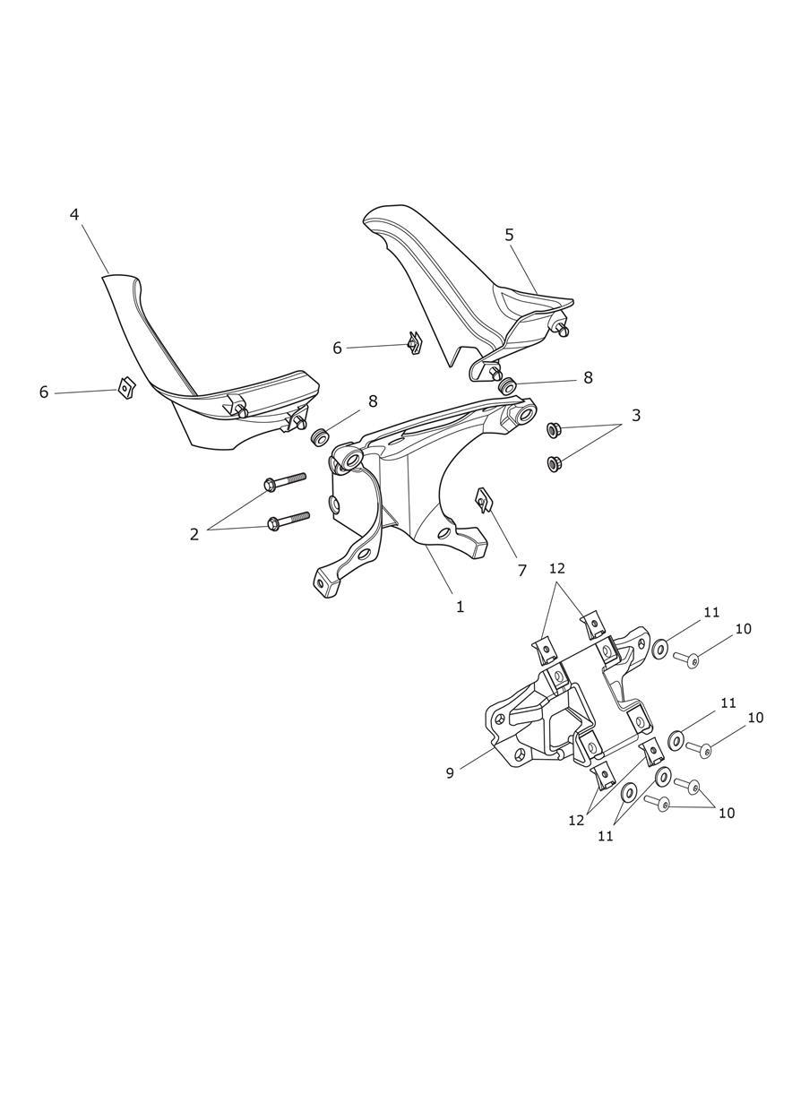 Cockpit Subframe exploded diagram