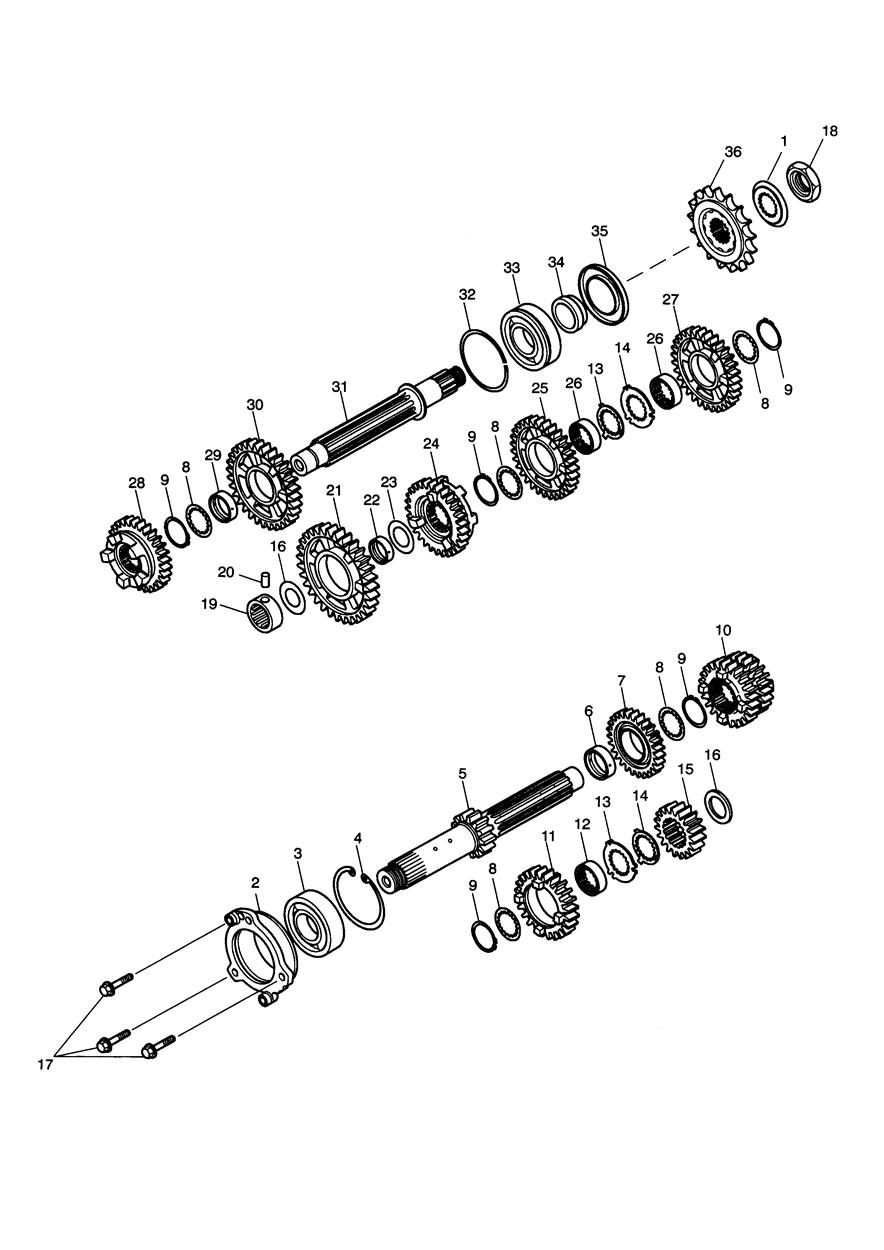 Transmission exploded diagram