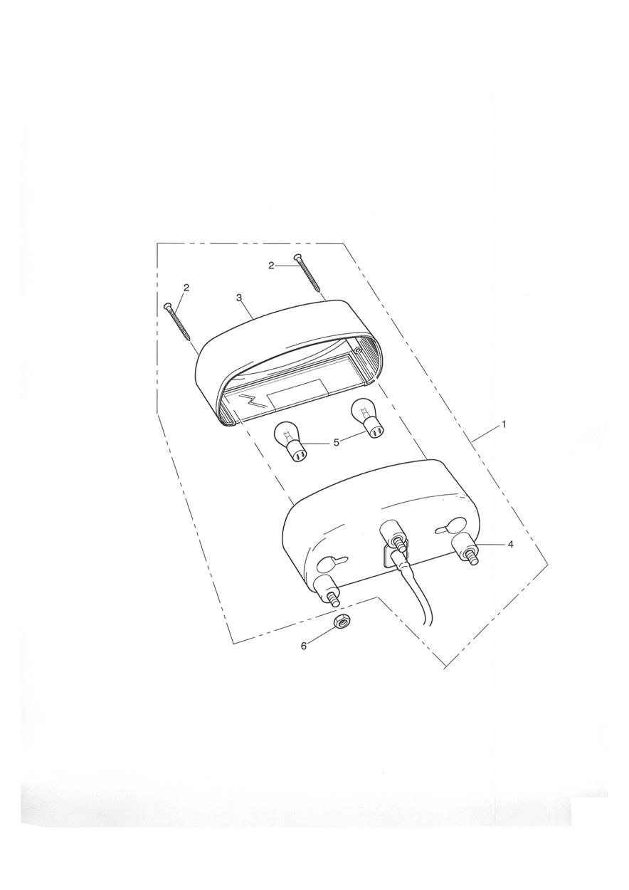 Rear Lamps exploded diagram