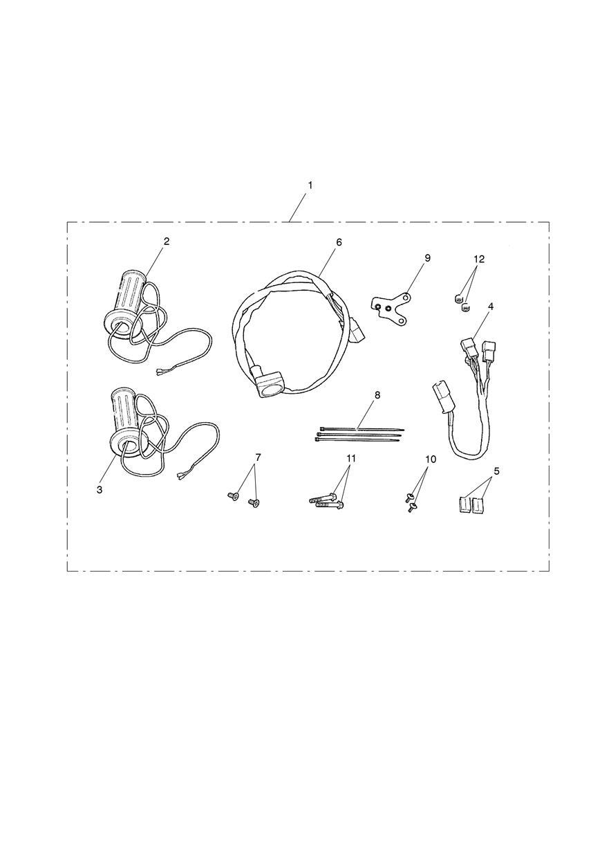 Heated Grip Kit exploded diagram