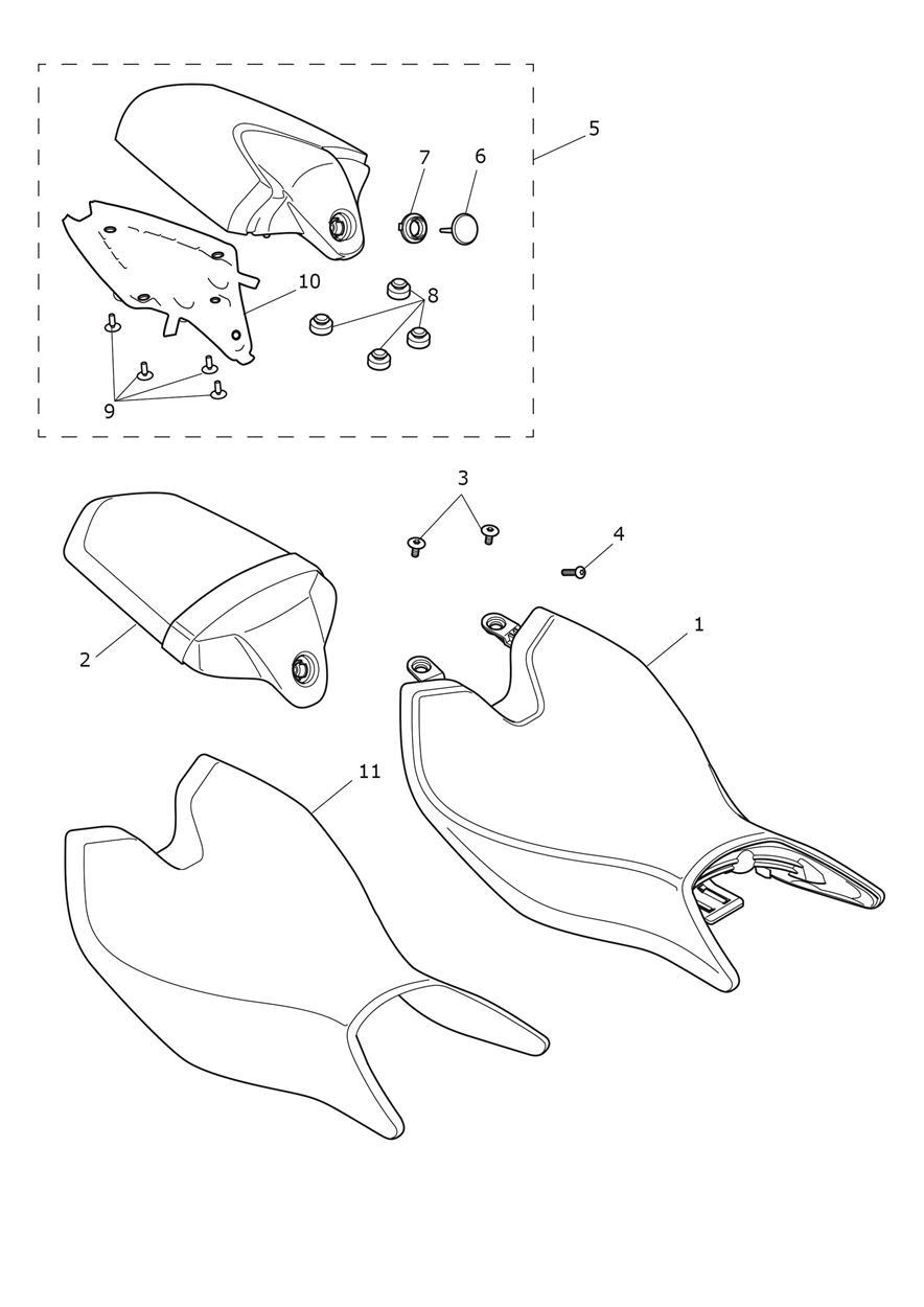 Seat exploded diagram