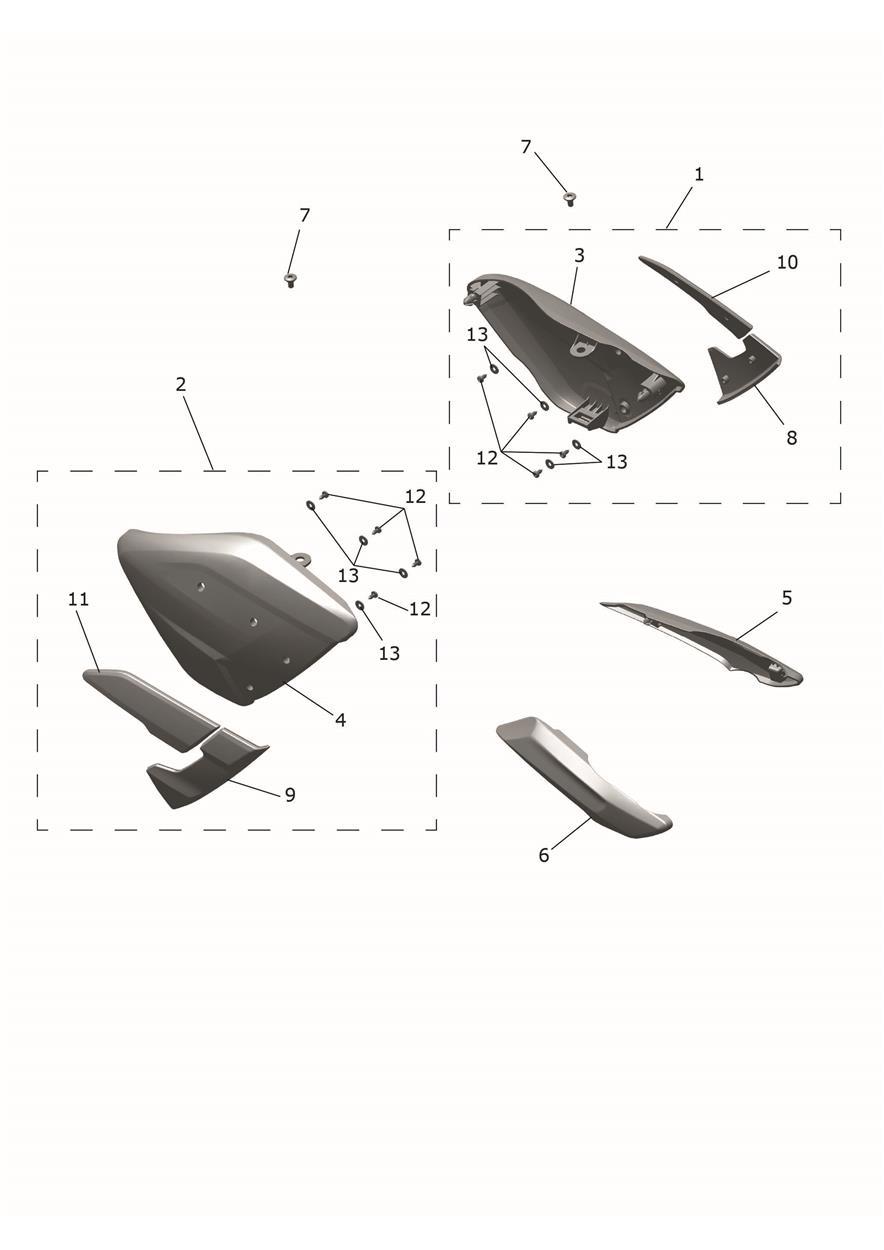 Side Panels exploded diagram