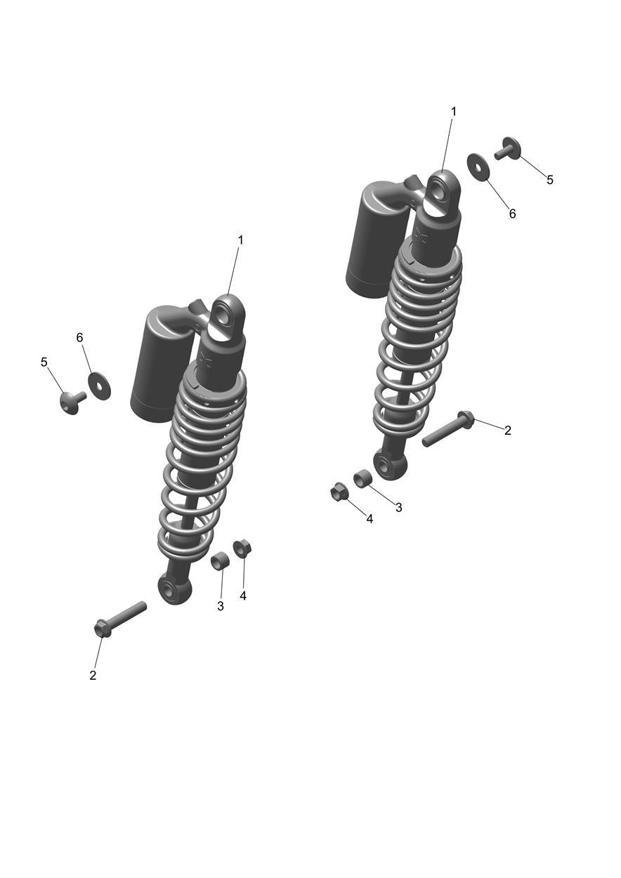 Rear Suspension Unit exploded diagram