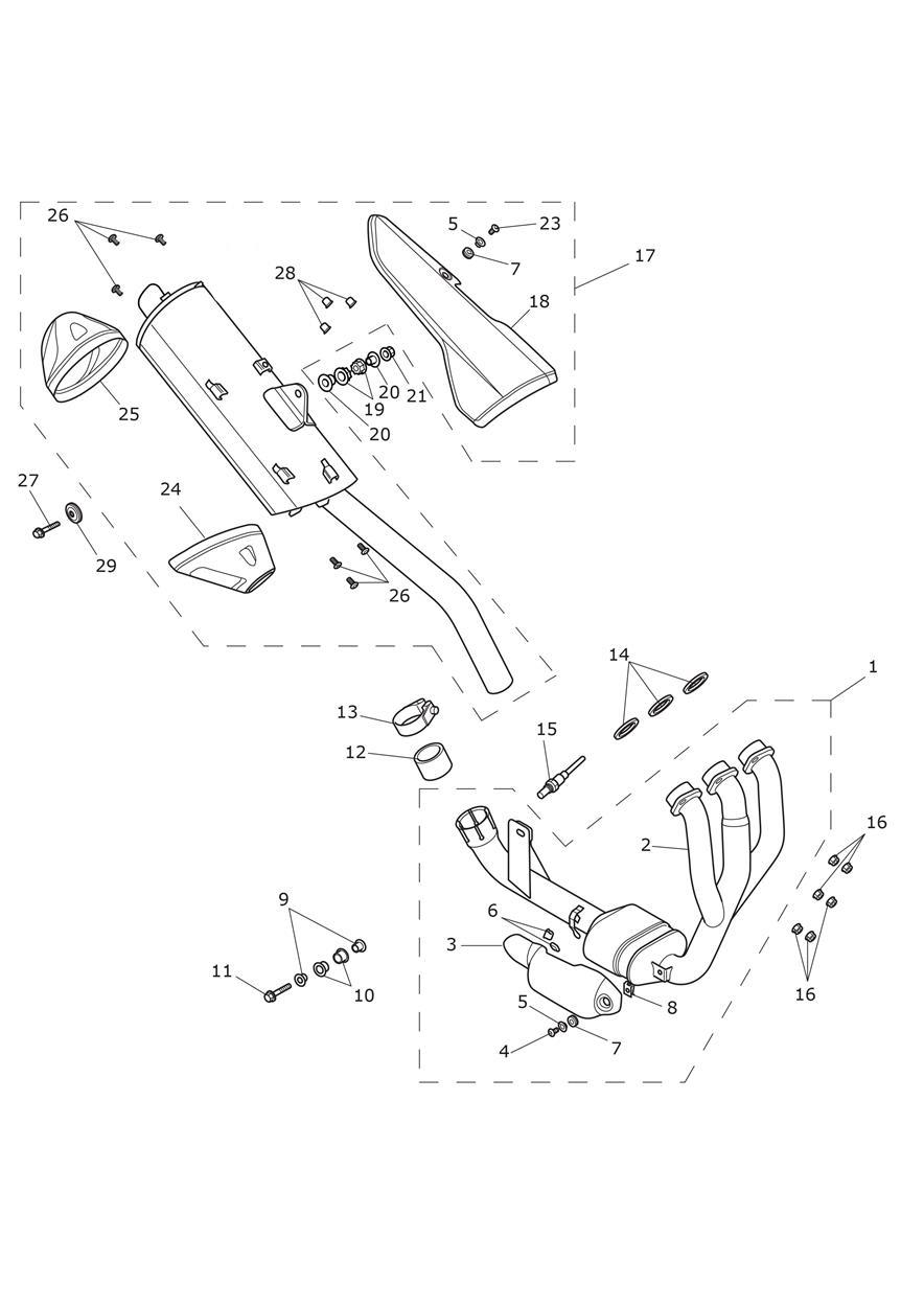 Exhaust System exploded diagram