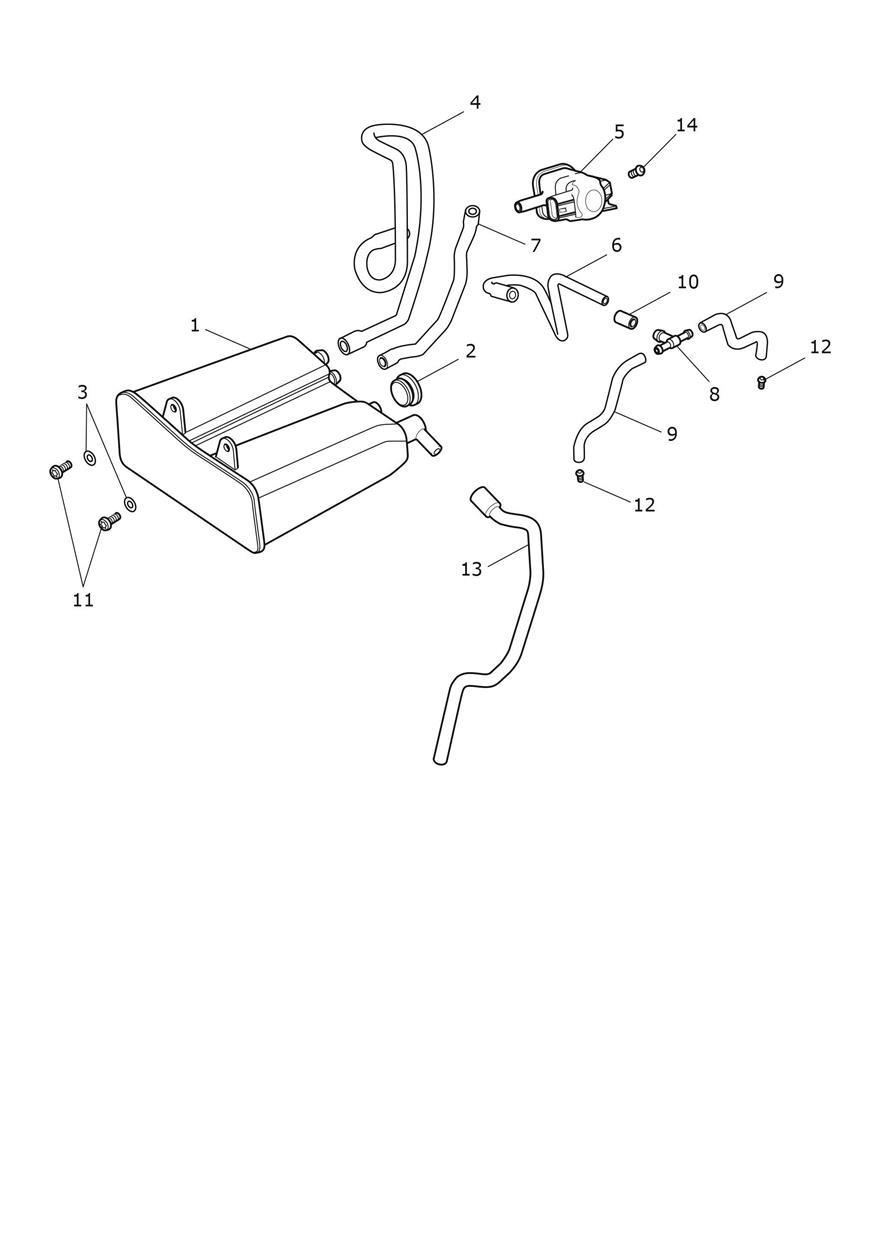 Evap System exploded diagram