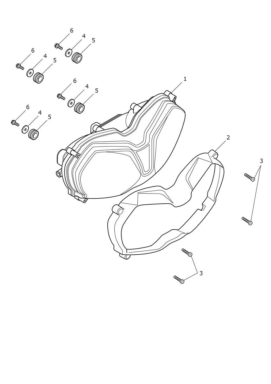 Headlight Assembly exploded diagram