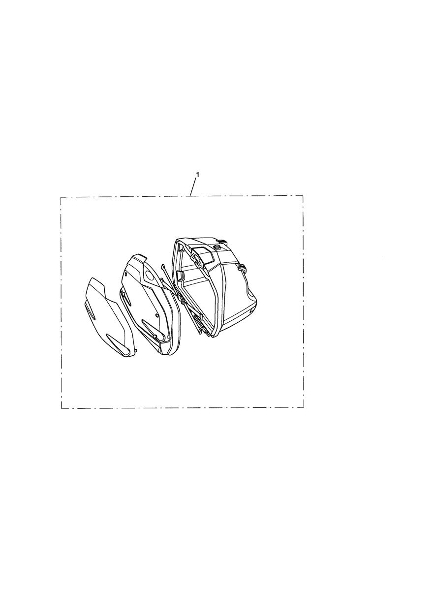 Pannier Assembly, LH, Spares Condition exploded diagram