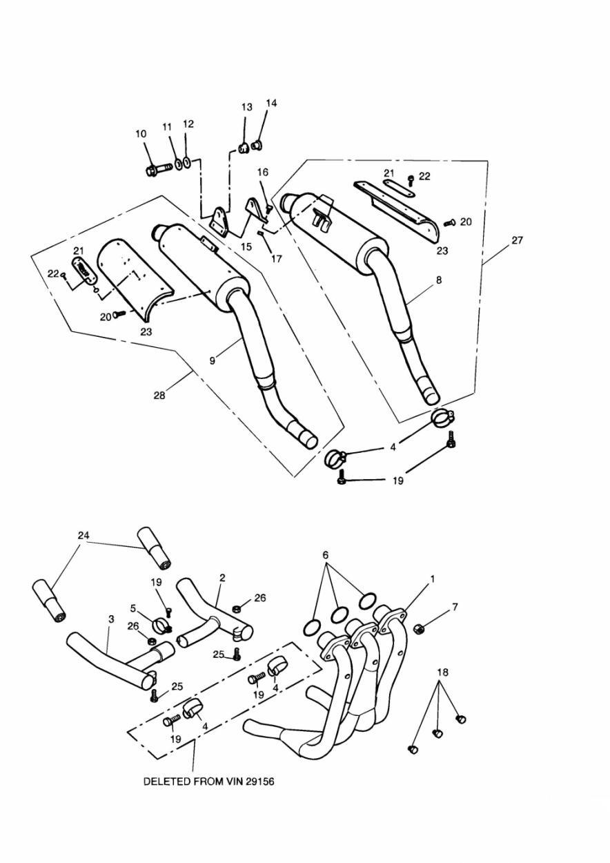 Exhaust System exploded diagram
