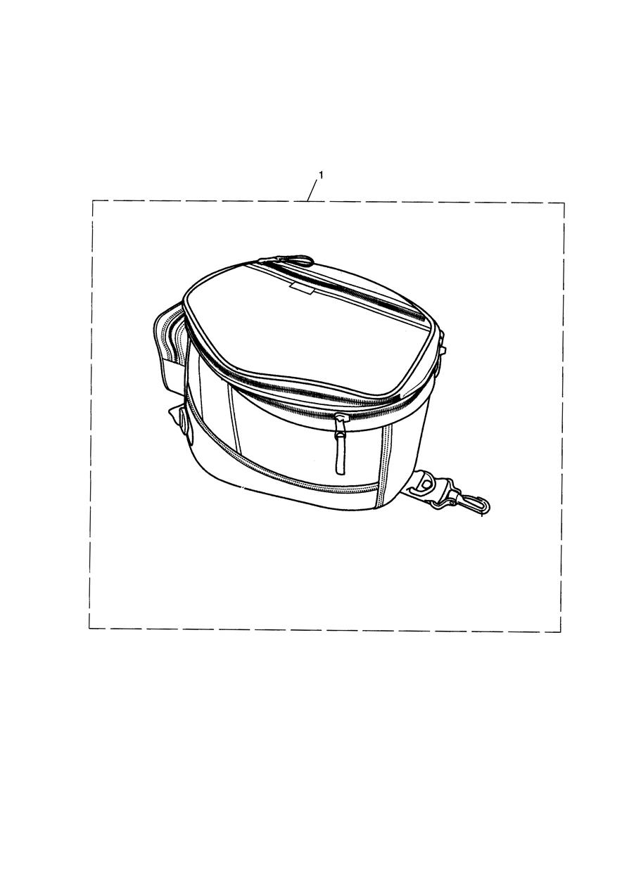Magnetic Tank Bag Kit, 20-30L exploded diagram