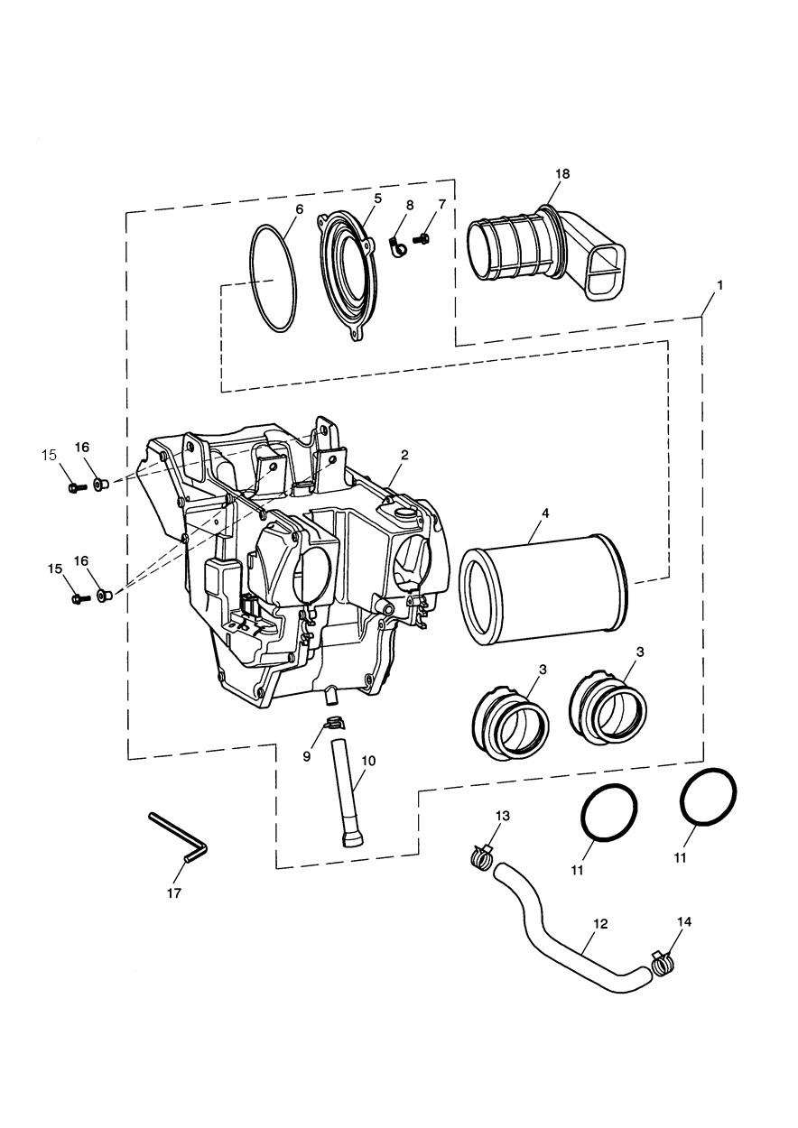 Airbox exploded diagram