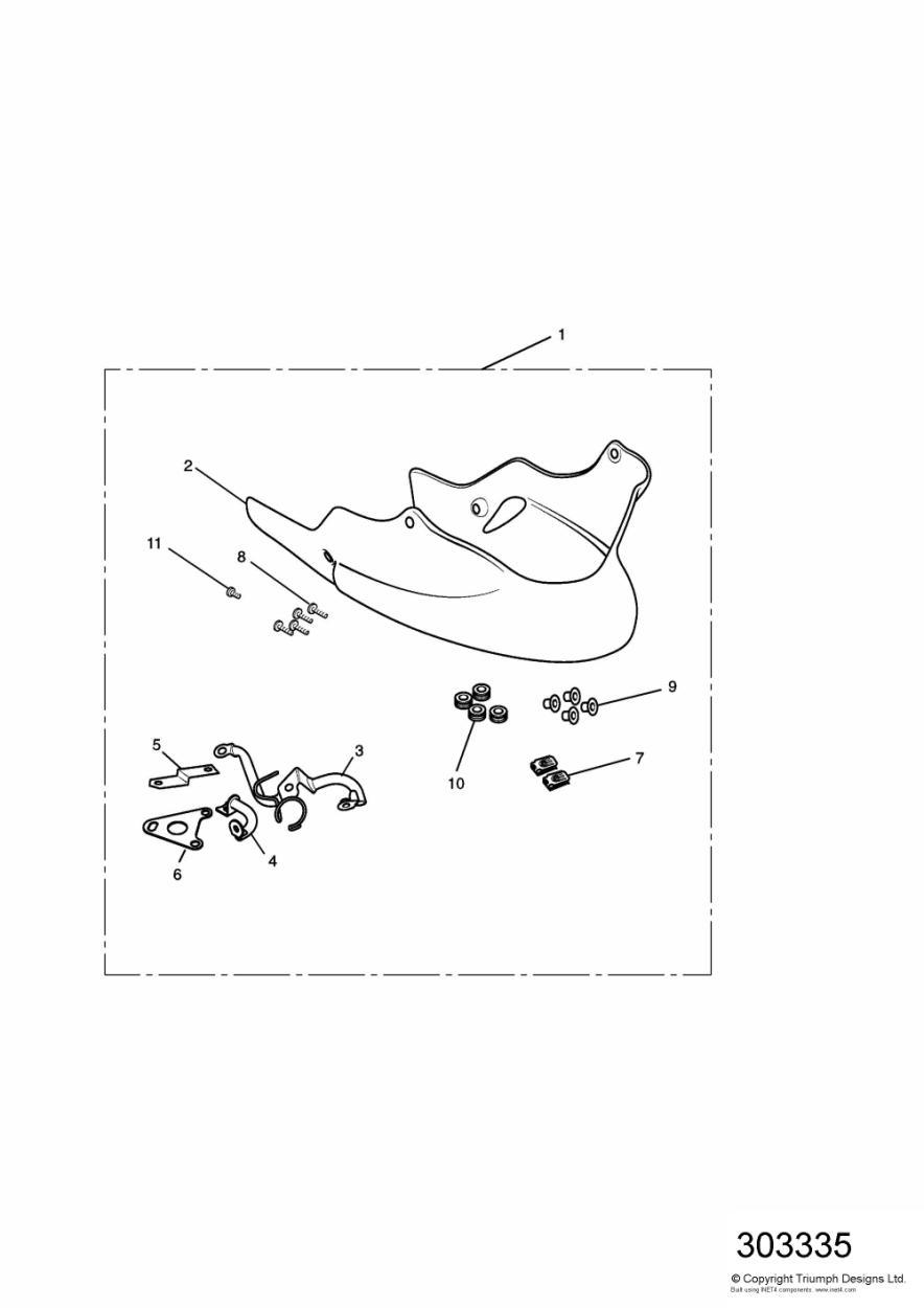 Bellypan exploded diagram