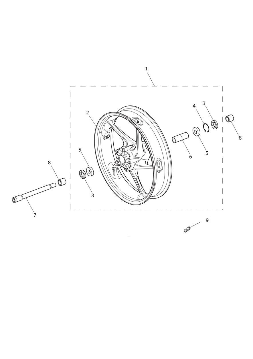 Front Wheel exploded diagram