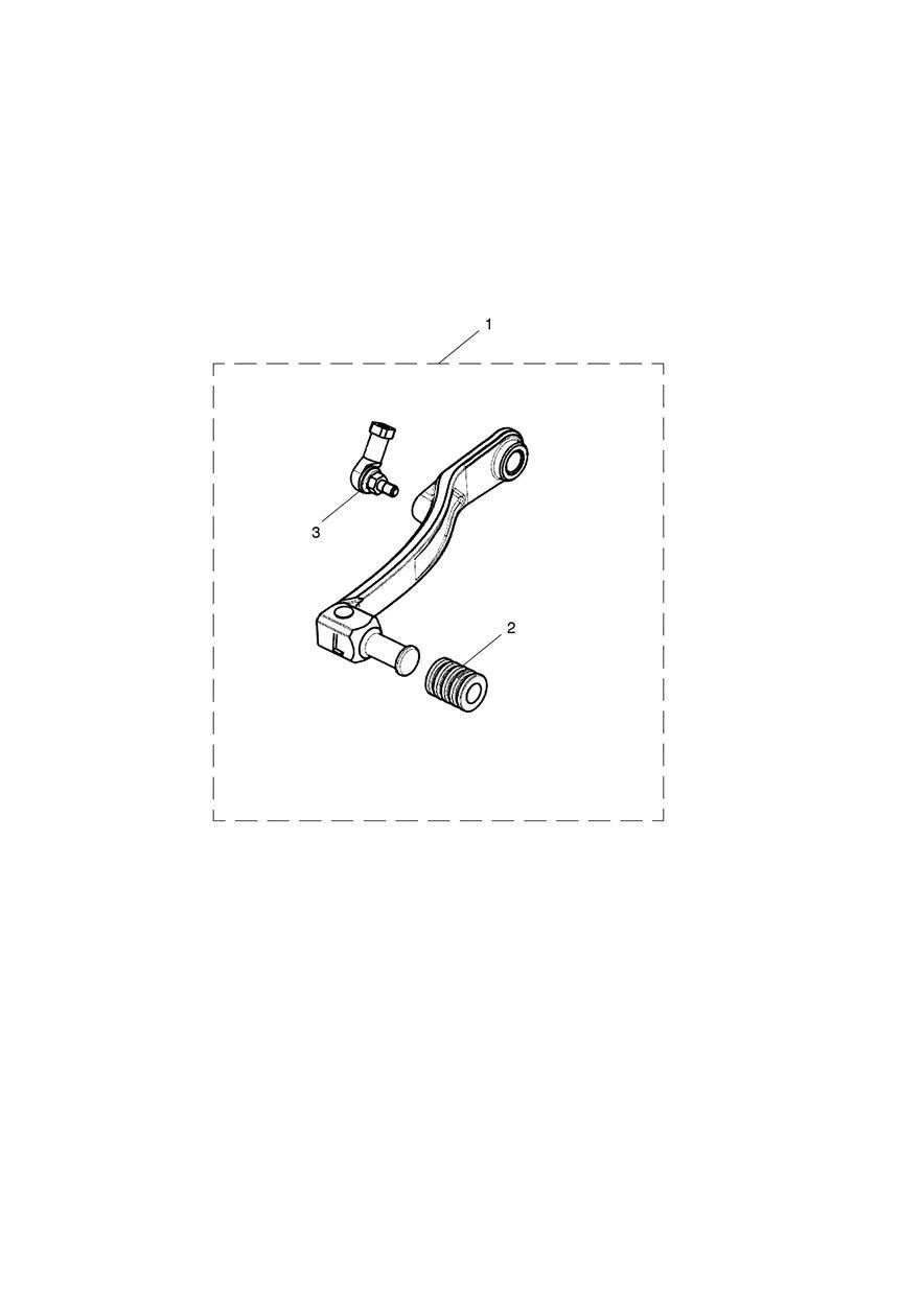Folding Gear Pedal exploded diagram