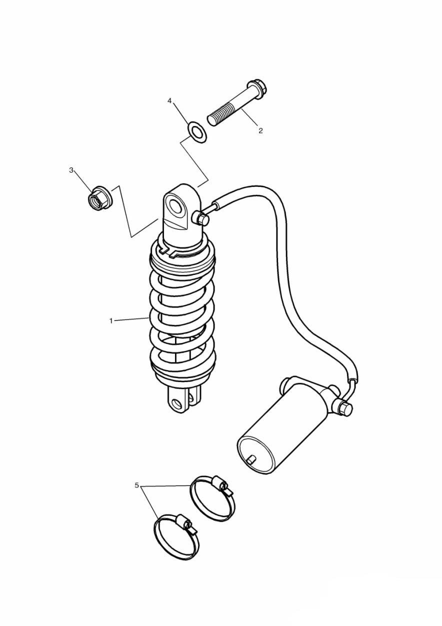 Rear Suspension Unit exploded diagram