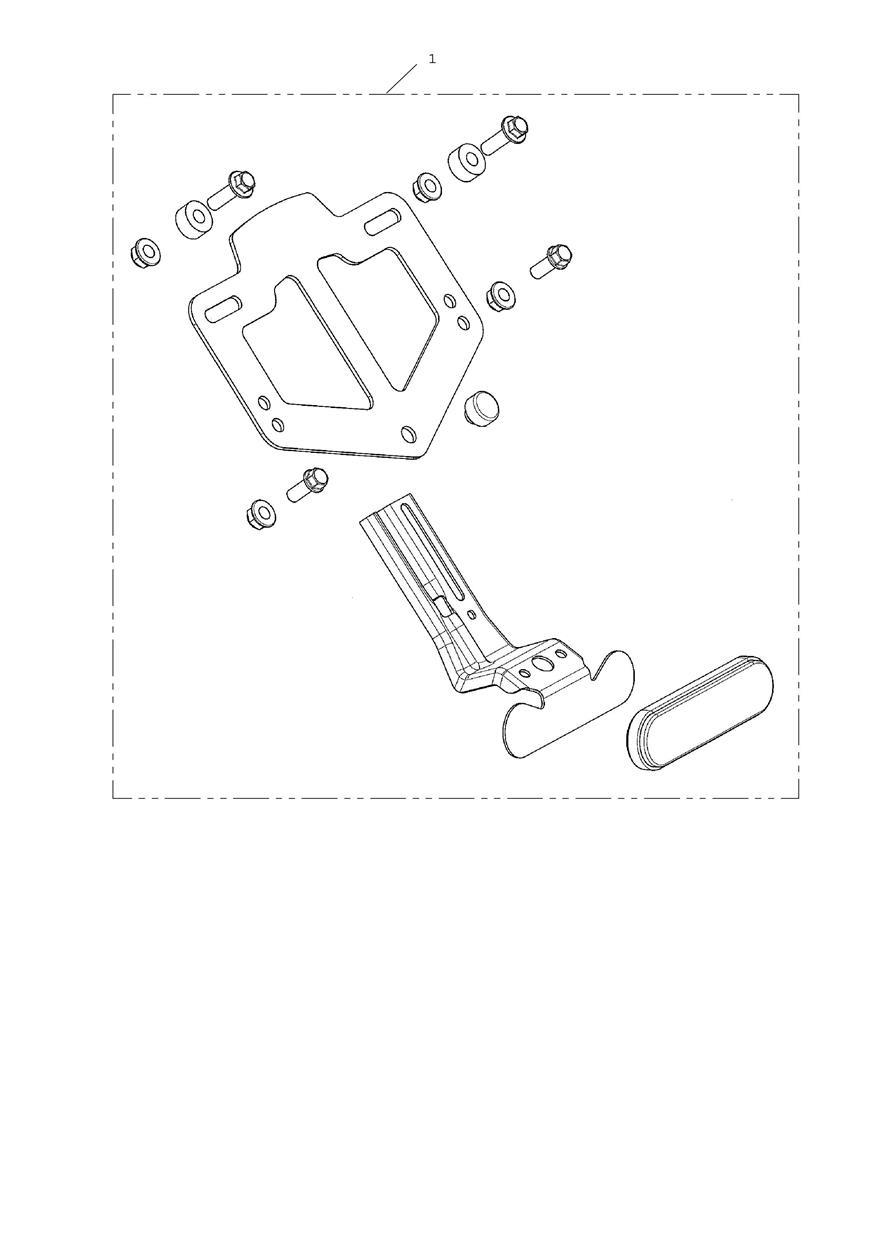 Adaptor Plate, Japan, Kit exploded diagram