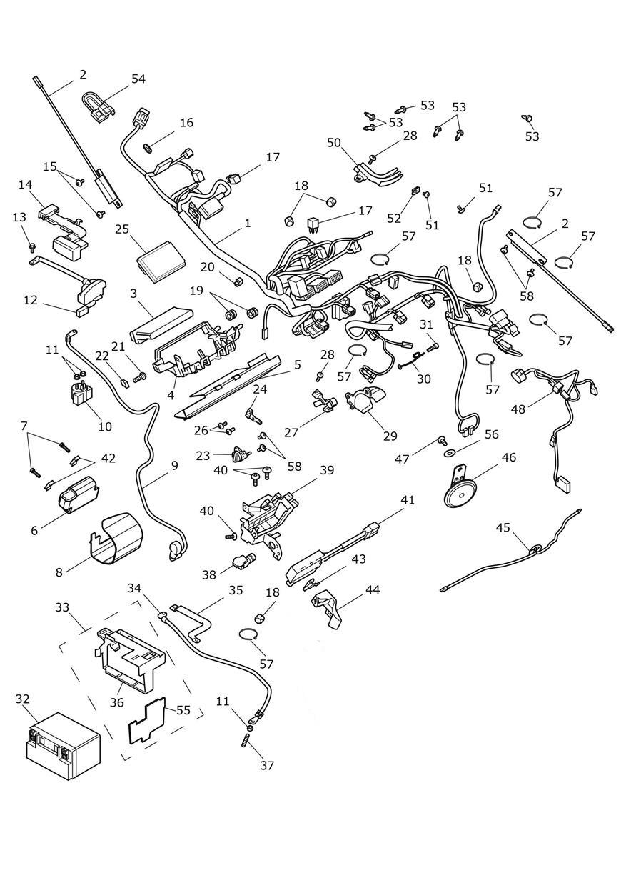 Electrical Section exploded diagram
