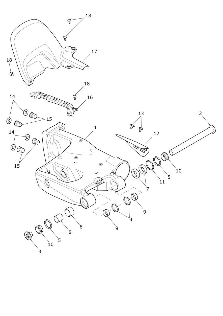 Swinging Arm exploded diagram