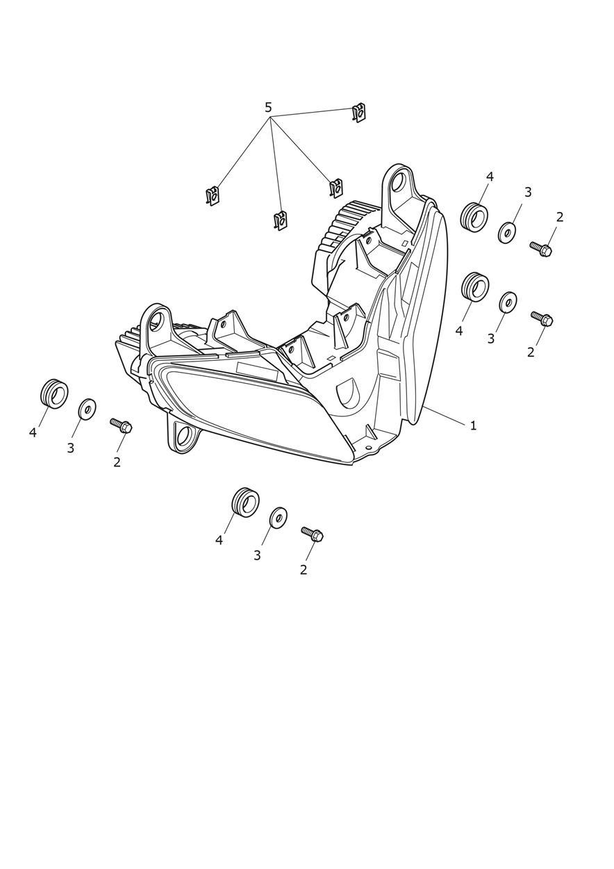 Headlamp exploded diagram