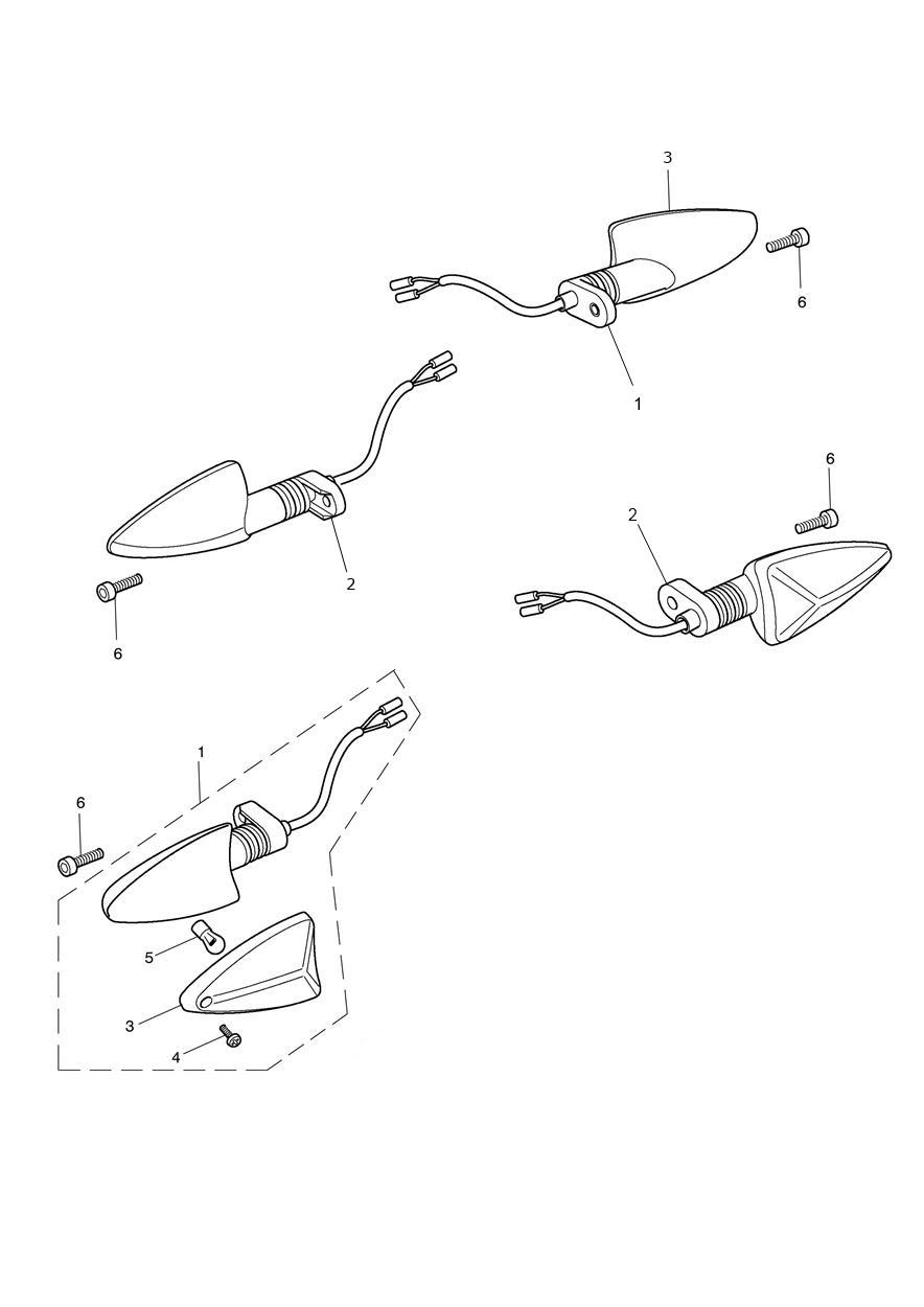 Indicators - US, CA & IN Only exploded diagram