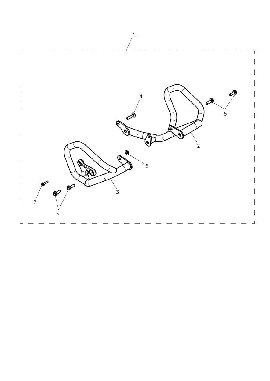 Protection Bar, Lower, Kit exploded diagram