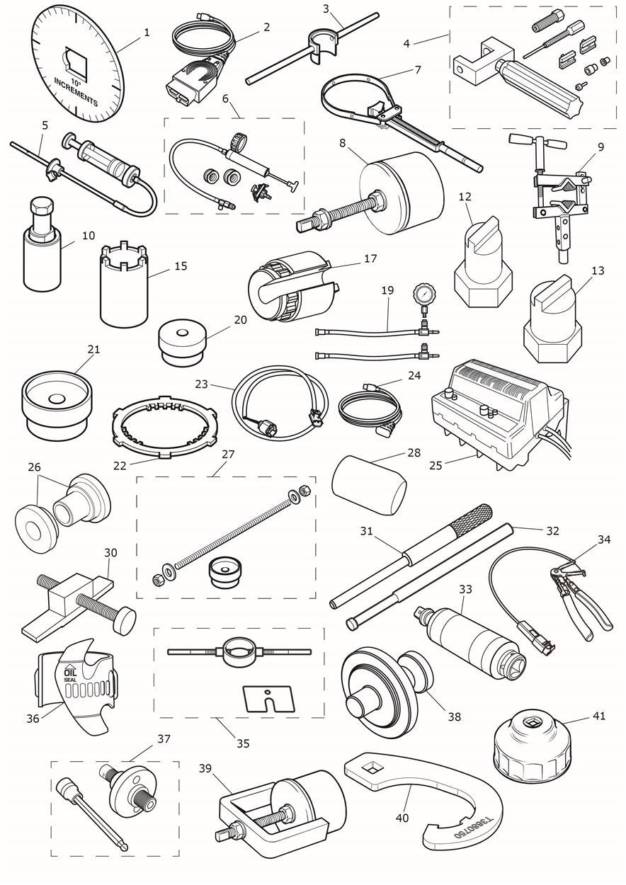 Service Tools exploded diagram