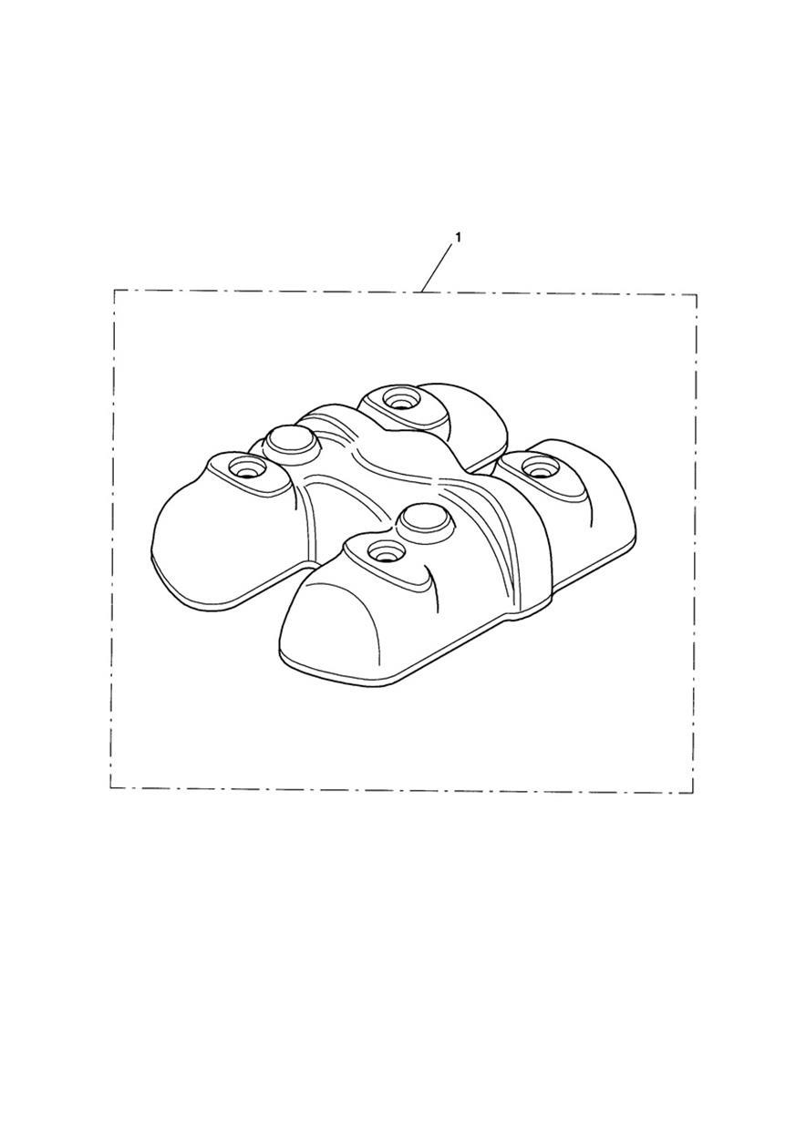 Cam Cover Kit, Coloured exploded diagram