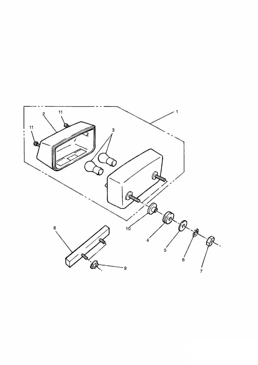 Rear Lamps exploded diagram