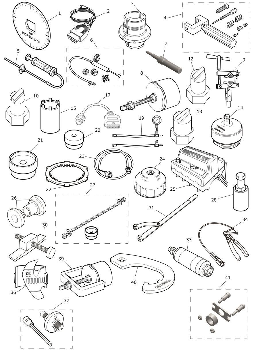 Service Tools exploded diagram