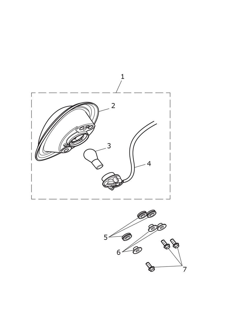 Rear Light exploded diagram