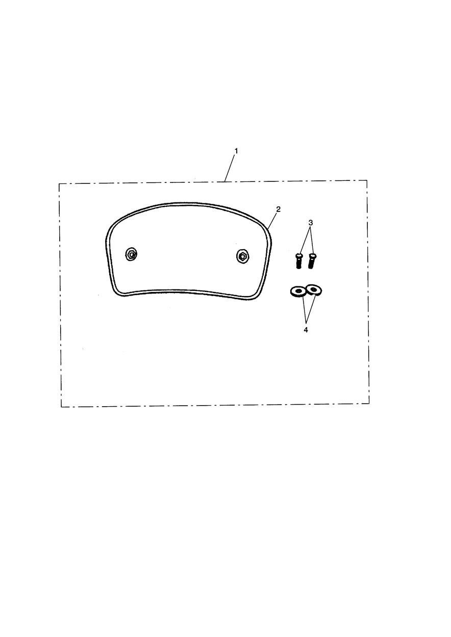 Back Rest Kit, Top Box exploded diagram