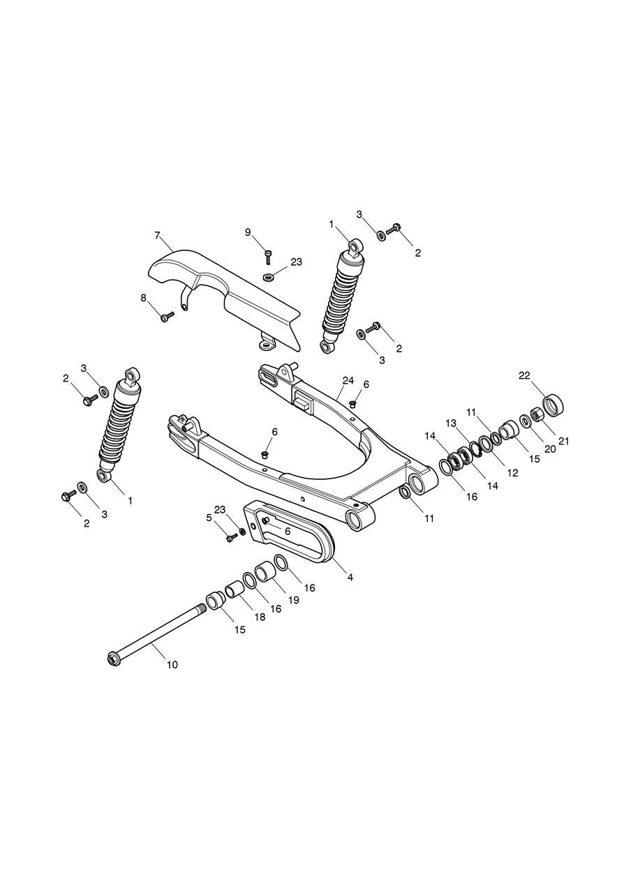 Rear Suspension exploded diagram