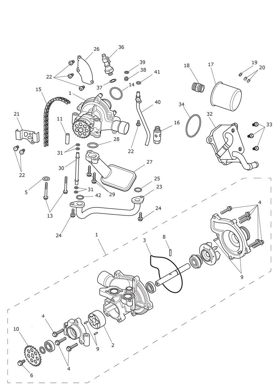 Oil Pump Drive exploded diagram