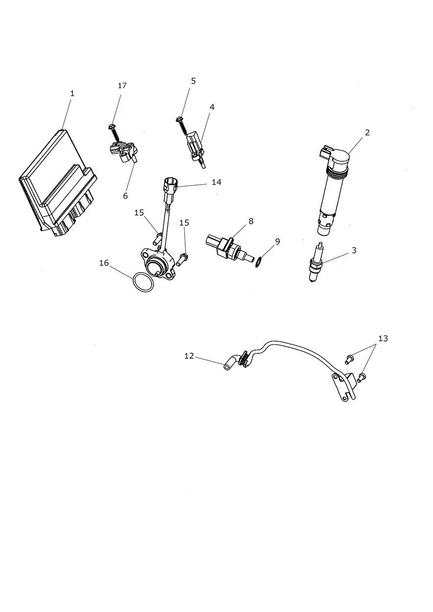 Engine Management System exploded diagram