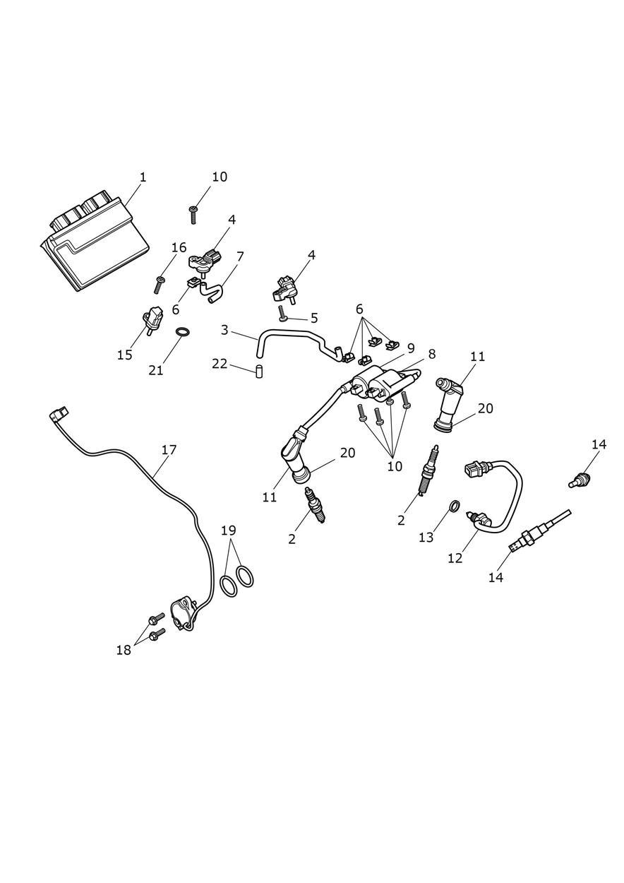 Engine Management System exploded diagram