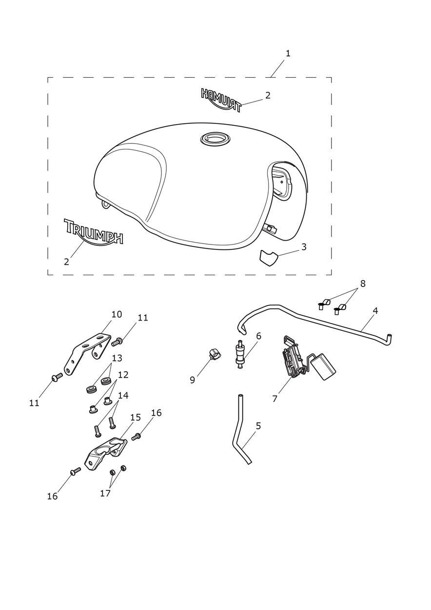 Fuel Tank exploded diagram