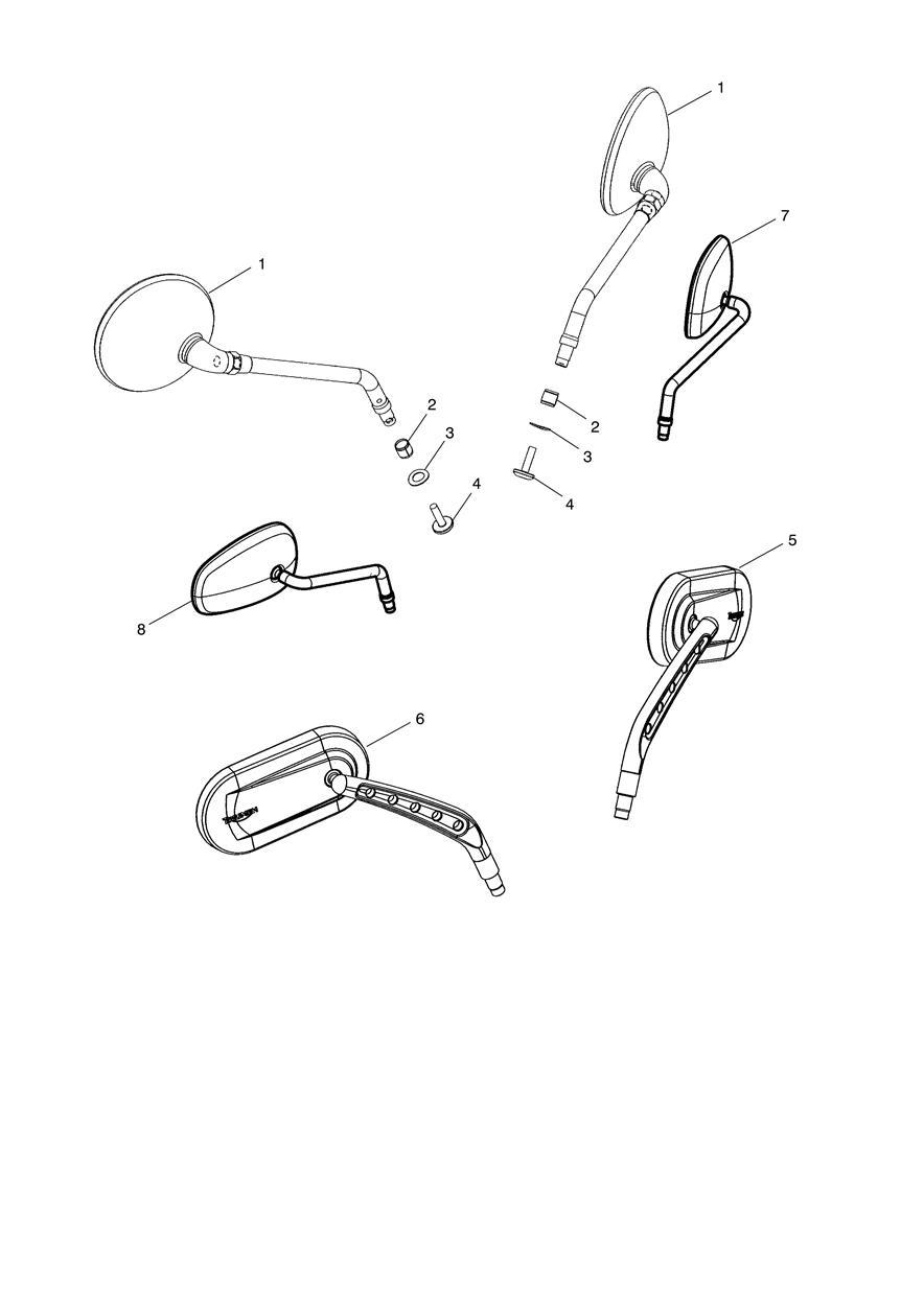 Mirrors exploded diagram