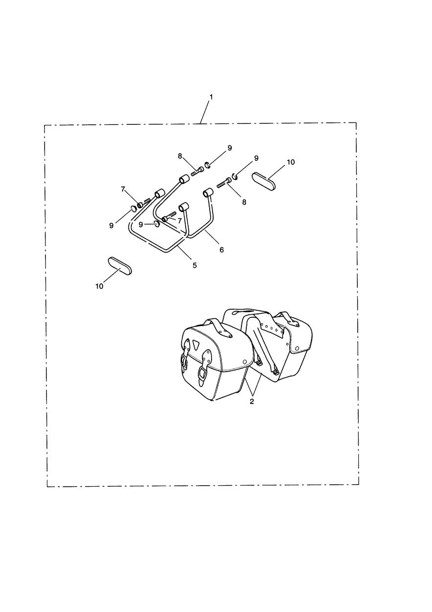Pannier Kit Leather Type B exploded diagram