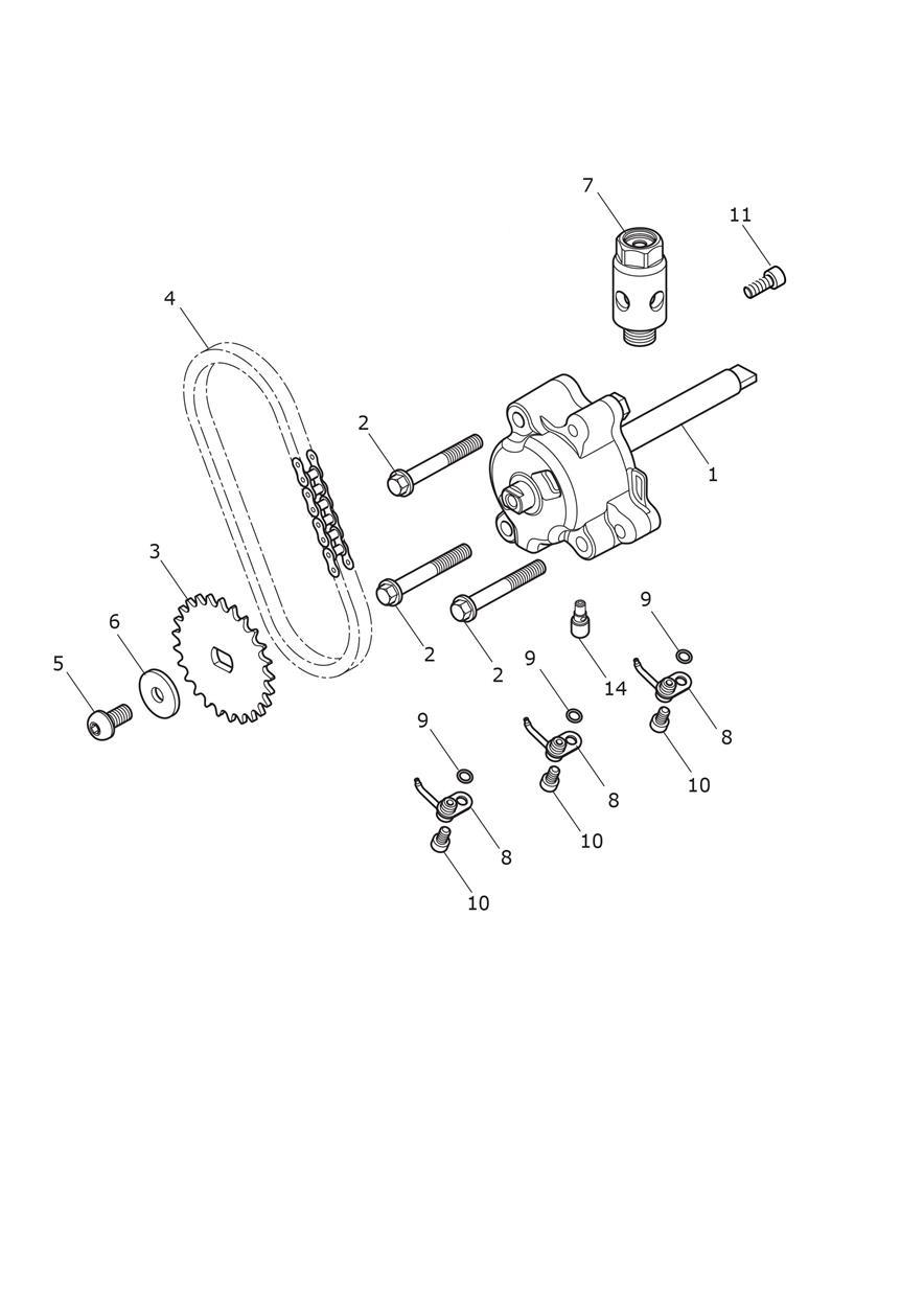 Oil Pump & Drive exploded diagram