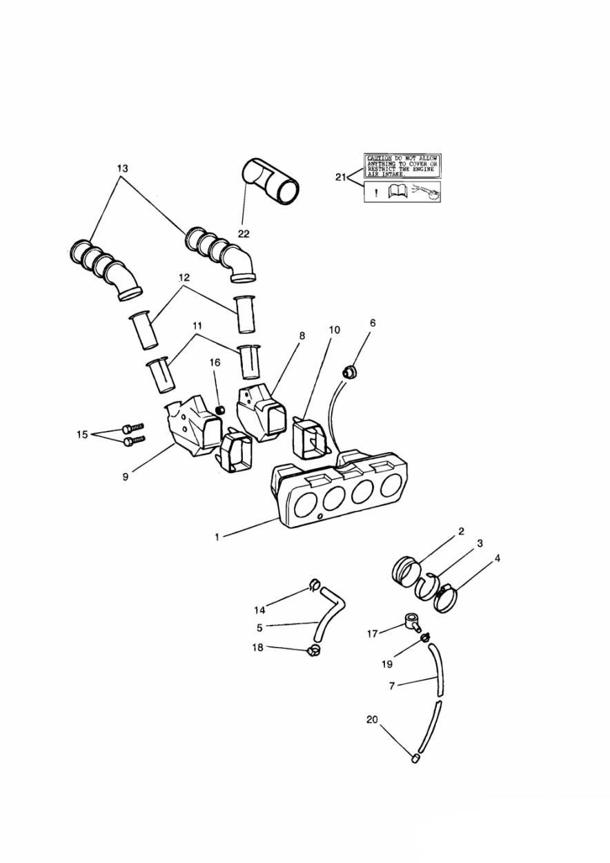 Airbox exploded diagram