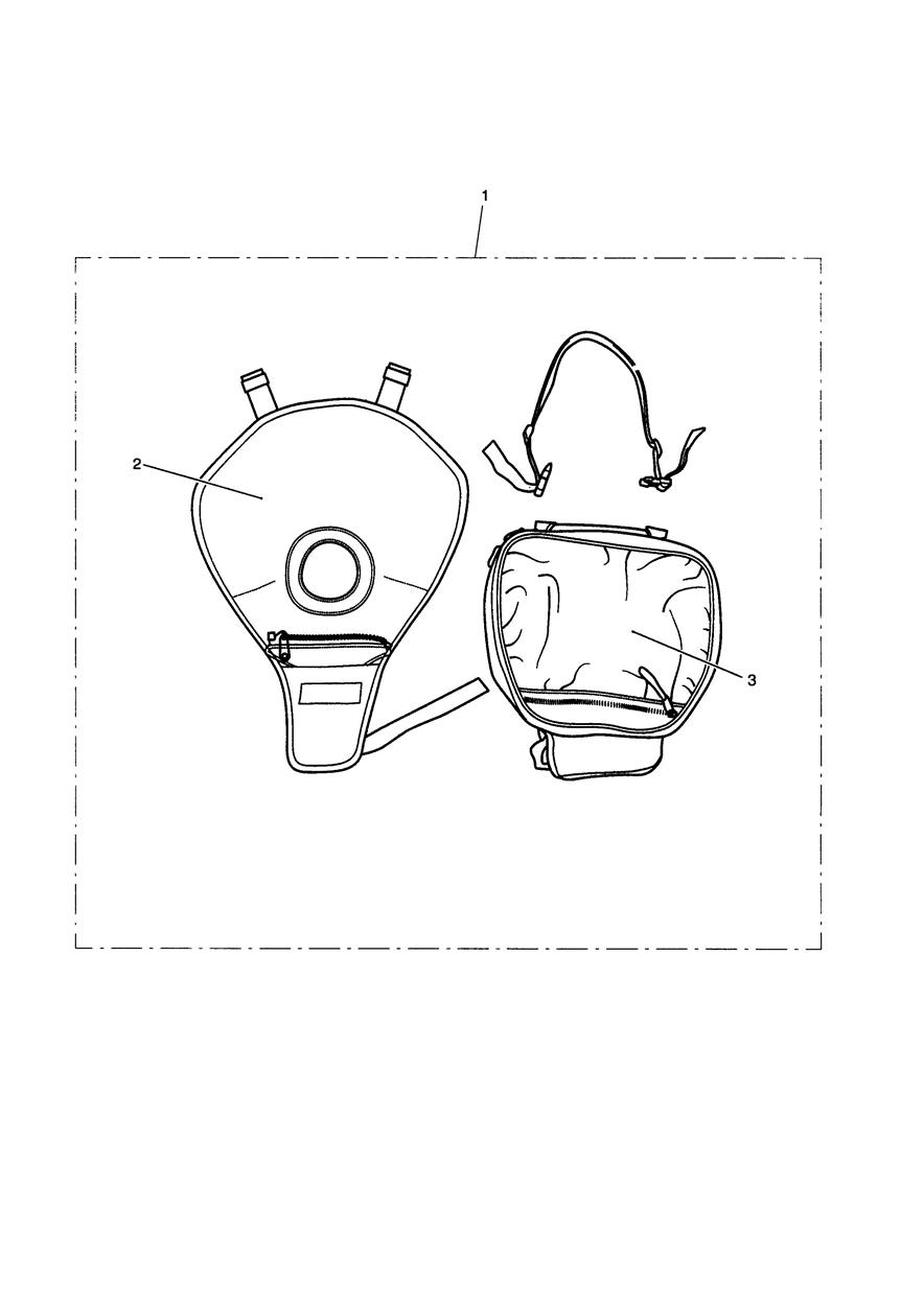 Tank Bag Kit, 20-30L exploded diagram