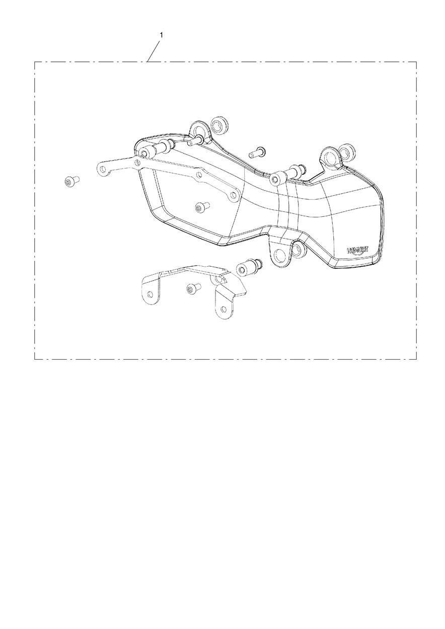 Headlight Guard Kit exploded diagram