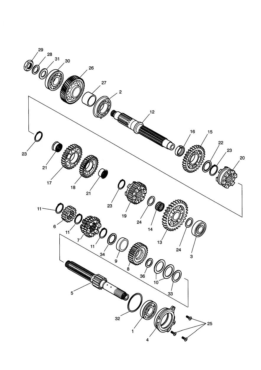 Transmission exploded diagram