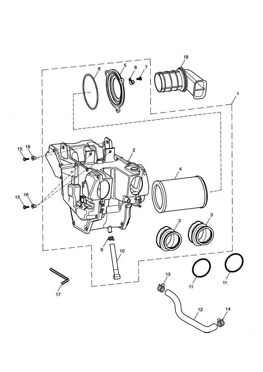 Airbox exploded diagram