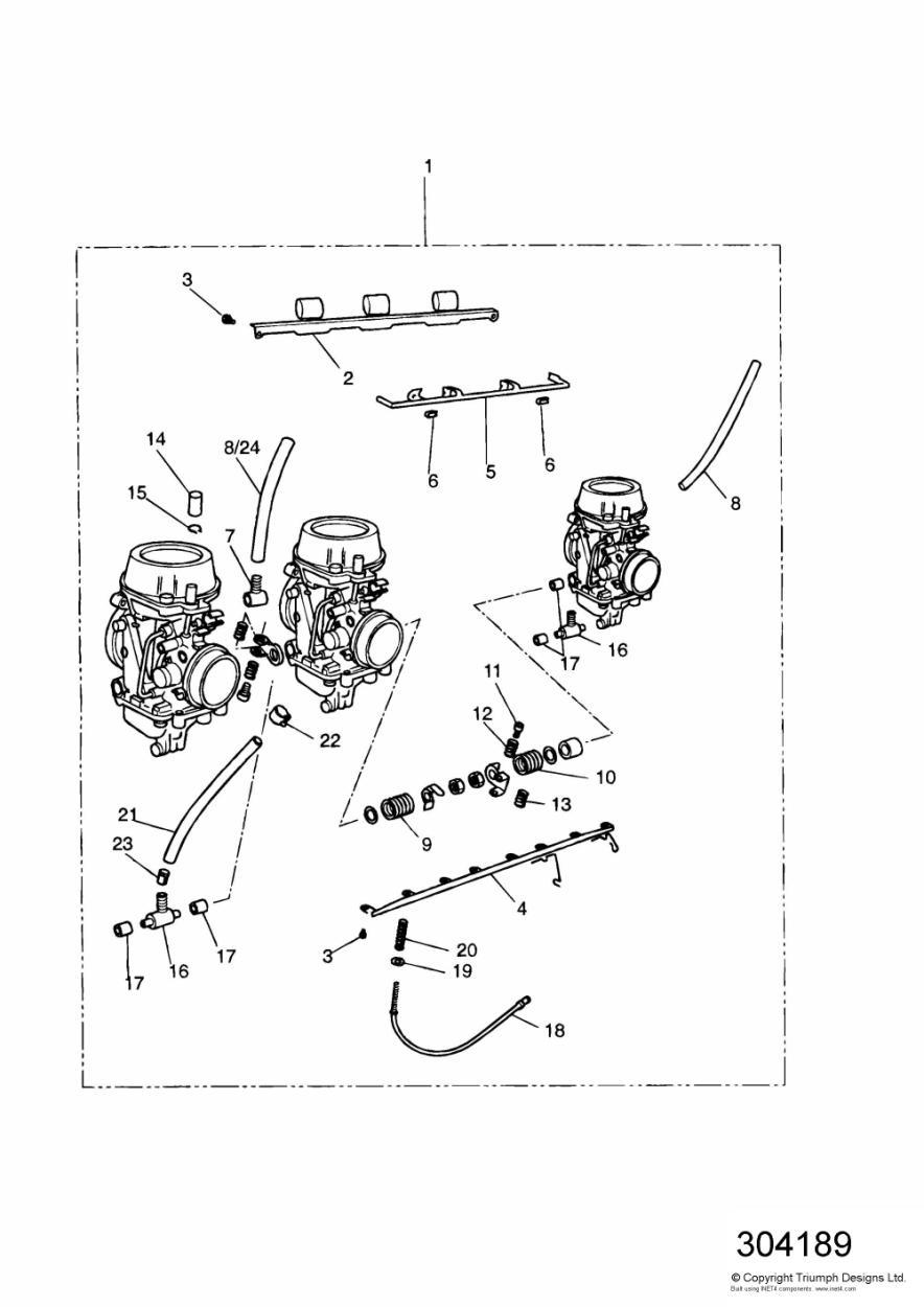 Carburettors exploded diagram
