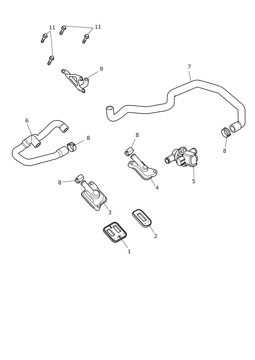 Emissions Control System exploded diagram