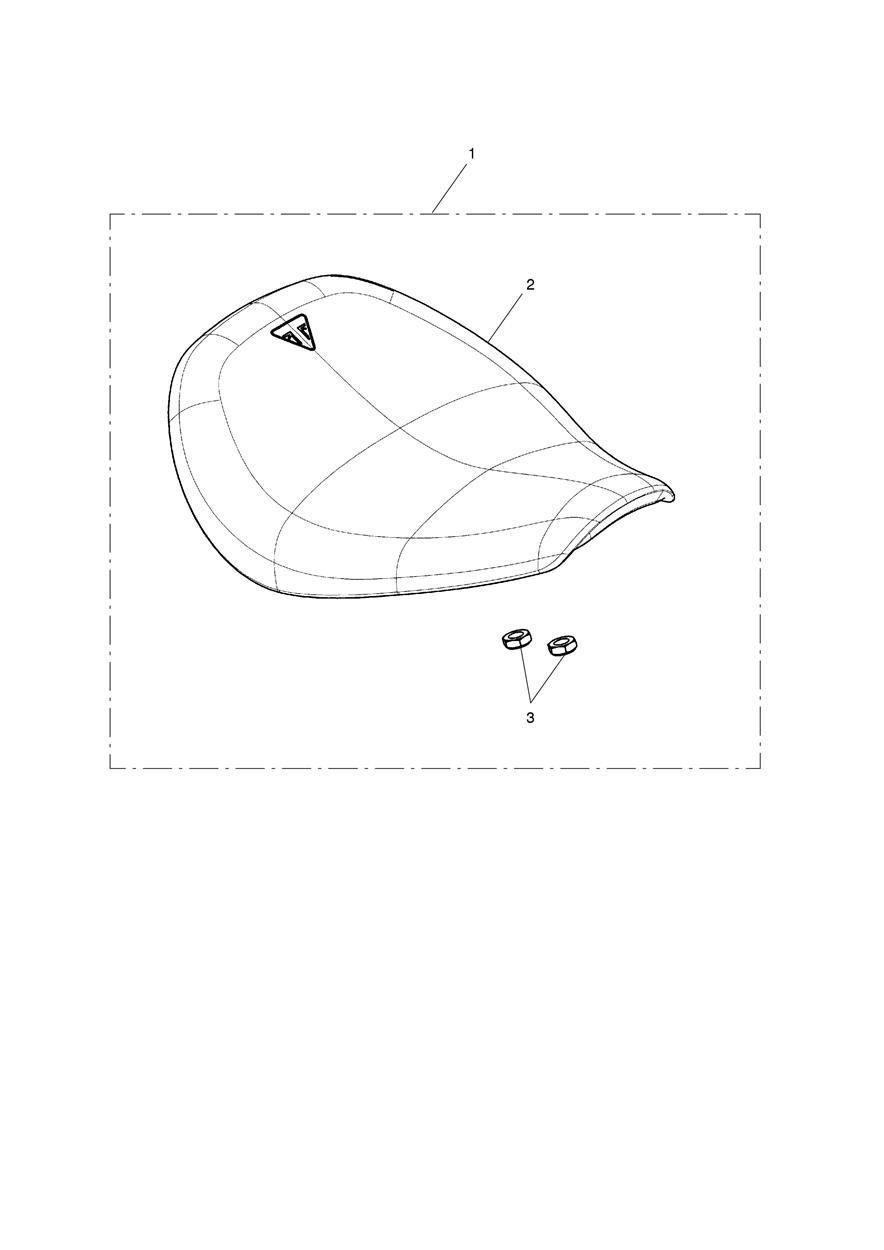 Statement Seat, Rider, Brown exploded diagram