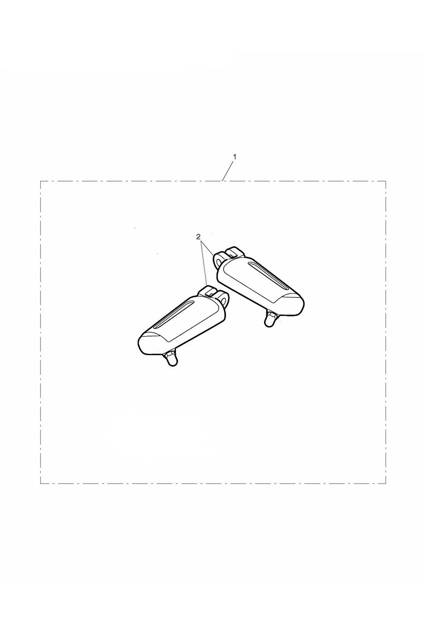 ’Chrome Line’ Rider Footpegs exploded diagram
