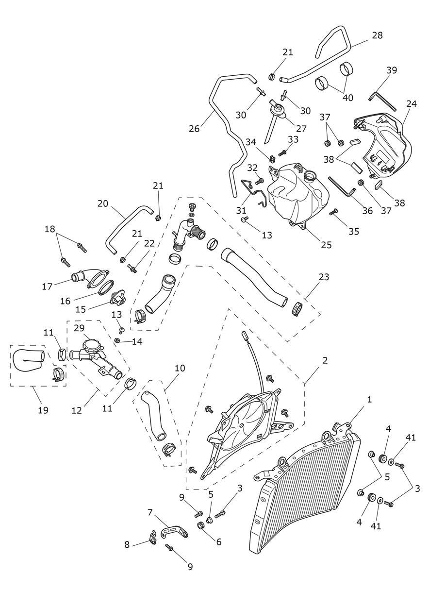 Cooling System exploded diagram